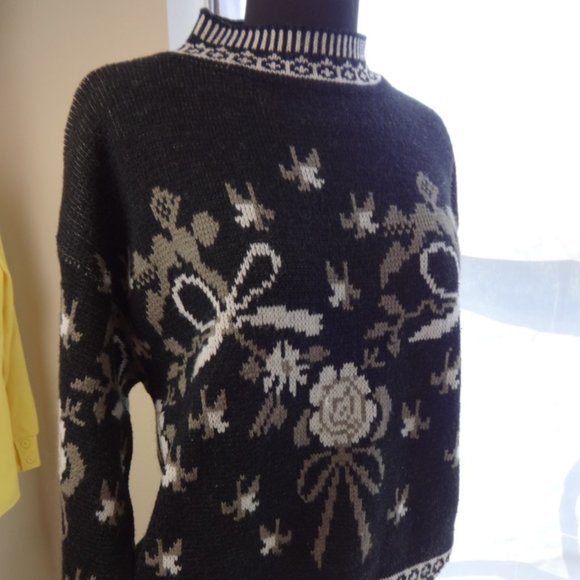 Apostrophe Sweater Ladies SZ LG Blk Make offer - Picture 5 of 5